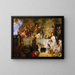 Vin, femme et chant - Josef Danhauser — framed artwork on a wall