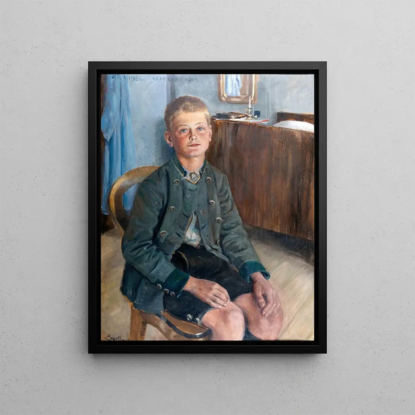 Le Michel - Josef Engelhart — framed artwork on a wall