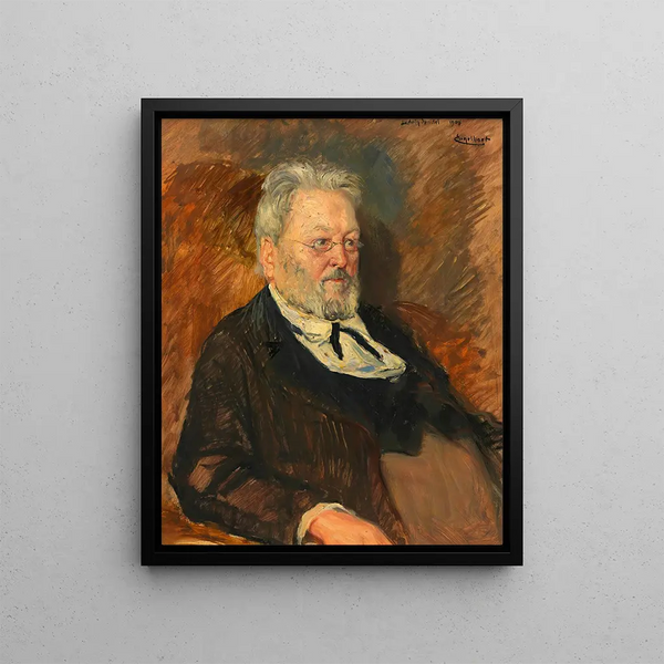 Ludwig Speidel writer - Josef Engelhart — framed artwork on a wall