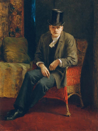 Josef Engelhart - Selbstportrt Mit Zylinder.webp