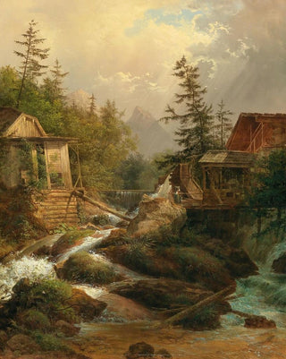 Josef Feid - A mountain mill.webp