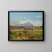 Landscape with Schneeberg - Josef Feid — framed artwork on a wall