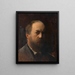 Self-portrait by Josef Gisela - Josef Gisela — framed artwork on a wall
