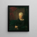 an old lady Mme von Weinbrenner - Josef Grassi — framed artwork on a wall