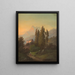 Sunset over the Tyrolean peaks - Josef Heilmaier — framed artwork on a wall