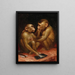 Monkey Business - Josef Heimerl — framed artwork on a wall