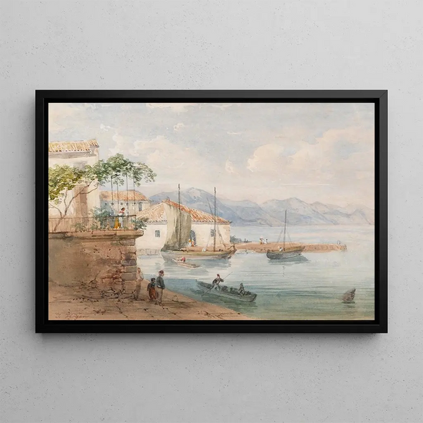Lake Garda - Josef Höger — framed artwork on a wall