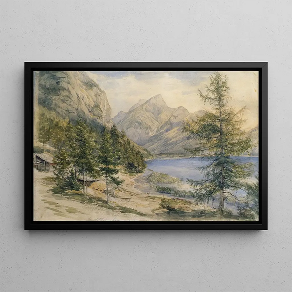 Lac Leopoldsteiner - Josef Höger — framed artwork on a wall