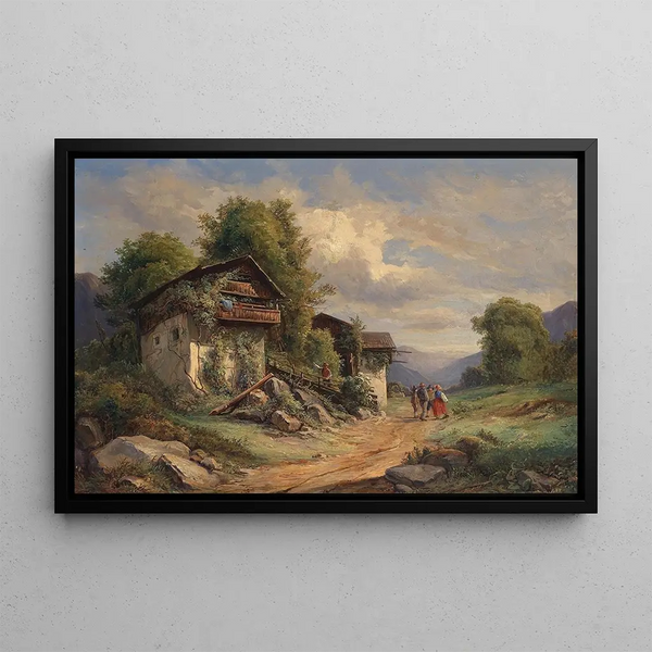 Idylle champêtre - Josef Höger — framed artwork on a wall