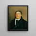 Portrait of a Gentleman - Josef Hölzl — framed artwork on a wall
