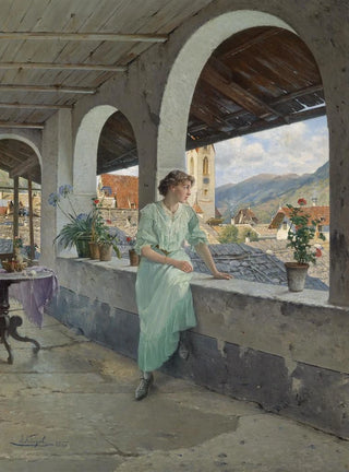 Josef Kinzel - Blick ber die Dcher.webp
