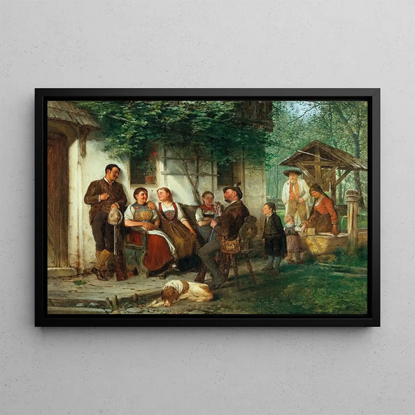 Filer une histoire - Josef Kinzel — framed artwork on a wall