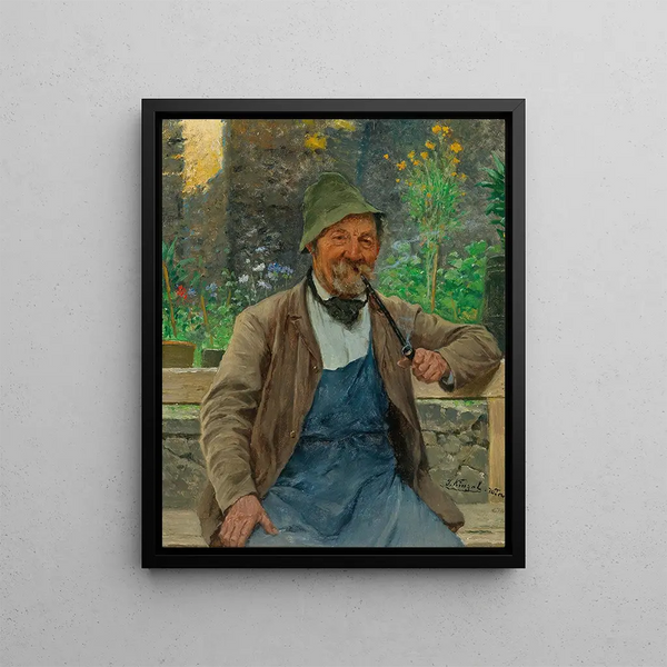 The winegrower - Josef Kinzel — framed artwork on a wall