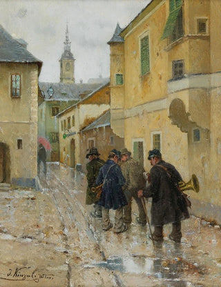 Josef Kinzel - Wachau Musicians Returning Home.webp