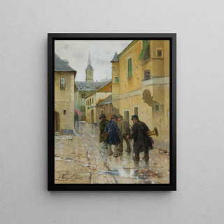 Josef Kinzel - Wachau Musicians Returning Home.webp