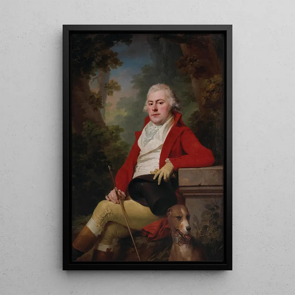 Portrait of Prince Alexis Andrevitch Galitzine 1767-1800 - Josef Kreutzinger — framed artwork on a wall