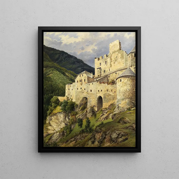 Château de Taufers - Josef Langl — framed artwork on a wall