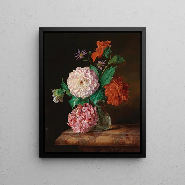 Blumenstück - Josef Lauer — framed artwork on a wall