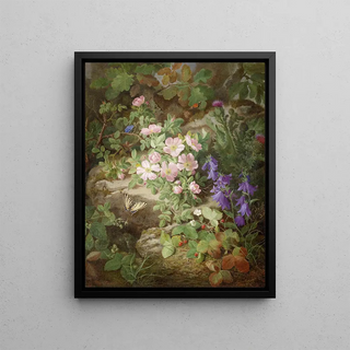 Josef Lauer - Groes Stillleben mit Alpenblumen.webp