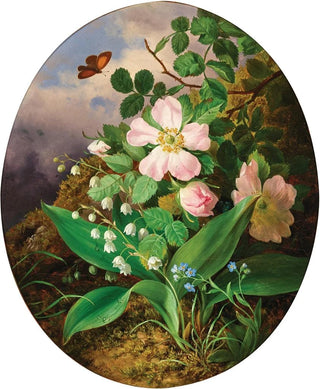Josef Lauer - Still Life with Lily of the Valley Pansies and Wildroses.webp