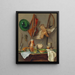 Hunting Still Life Painting - Josef Mansfeld — framed artwork on a wall