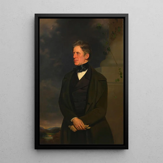 Franz Grillparzer Writer - Josef Matthias Aigner — framed artwork on a wall