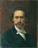 Self-portrait Painting - Josef Matthias Aigner — artwork view