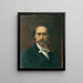 Self-portrait Painting - Josef Matthias Aigner — framed artwork on a wall