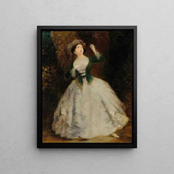 Dancer - Josef Navrátil — framed artwork on a wall