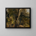 Forest Study Painting - Josef Navrátil — framed artwork on a wall