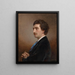 Portrait of the painter - Josef Neugebauer — framed artwork on a wall