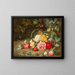 Roses in a Basket - Josef Neugebauer — framed artwork on a wall