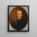 Self-portrait - Josef Neugebauer — framed artwork on a wall