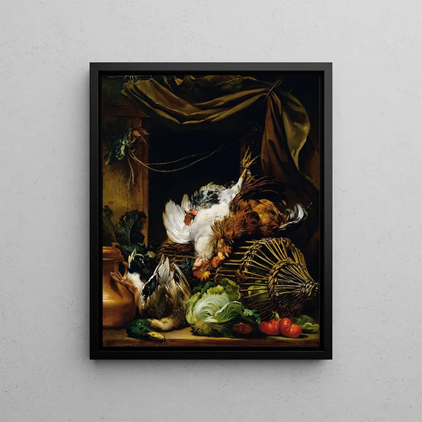 Still life - Josef Neugebauer — framed artwork on a wall
