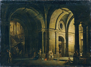 Farewell of Julius Sabinus to his family in prison - Josef Platzer — artwork view