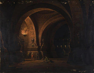 Octave discovers Cleopatra near the body of Antony - Josef Platzer — artwork view