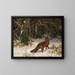 Winter Encounter - Josef Schmitzberger — framed artwork on a wall