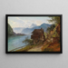 Partie du Salzkammergut - Josef Schwemminger — framed artwork on a wall