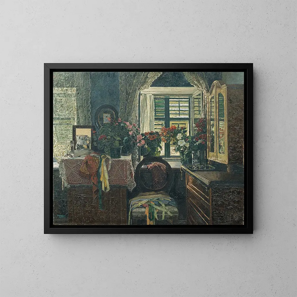 Interior Painting - Josef Stoitzner — framed artwork on a wall