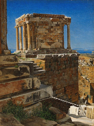 Josef Theodor Hansen - Tempel der Nike Akropolis.webp