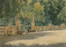 Terrace in the Gardens of Villa Borghese in Rome - Josef Theodor Hansen — artwork view
