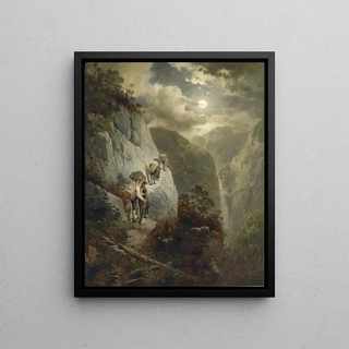 Josef Thoma - Anstieg in einer Mondnacht.webp