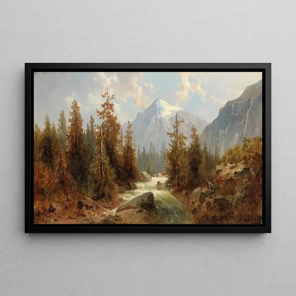 Scene of the Engadine - Josef Thoma — framed artwork on a wall