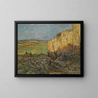 Carrière de pierre - Josef Ullmann — framed artwork on a wall