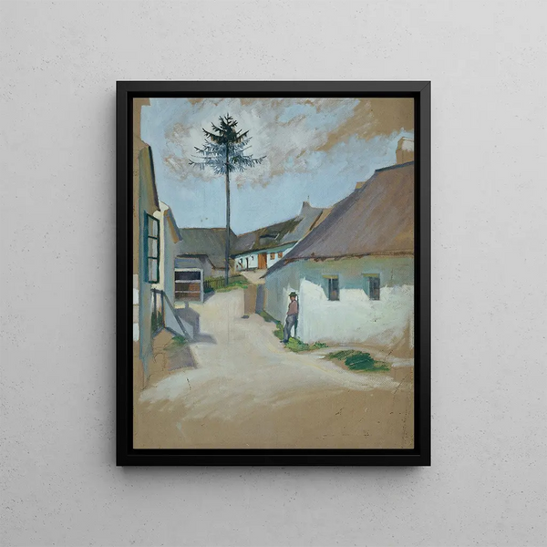Rue du Dorf - Josef Wawra — framed artwork on a wall