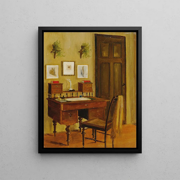 Interior Painting - Josef Wawra — framed artwork on a wall