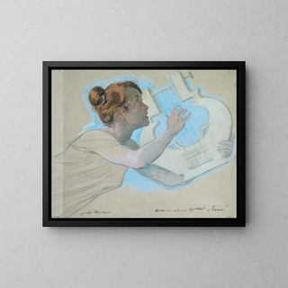 Study for the Image Fairies - Josef Wawra — framed artwork on a wall