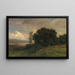 View of Buchberg on Bad Tölz - Josef Wenglein — framed artwork on a wall