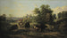 Landscape painting with cattle - Josef Wenglein — artwork view