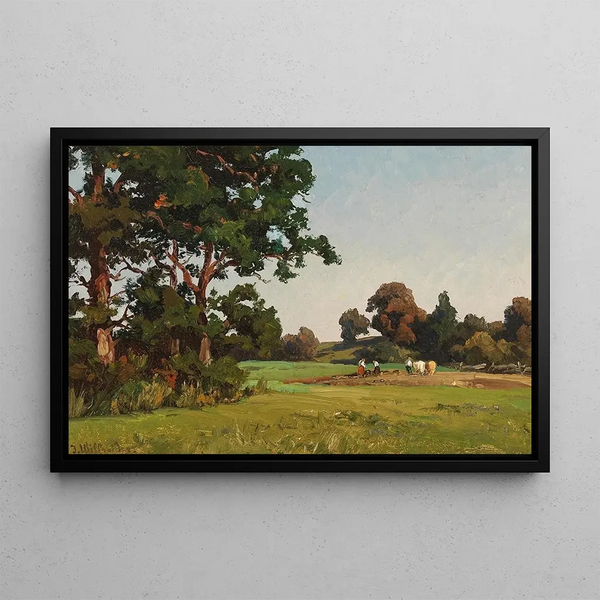 in the field - Josef Willroider — framed artwork on a wall